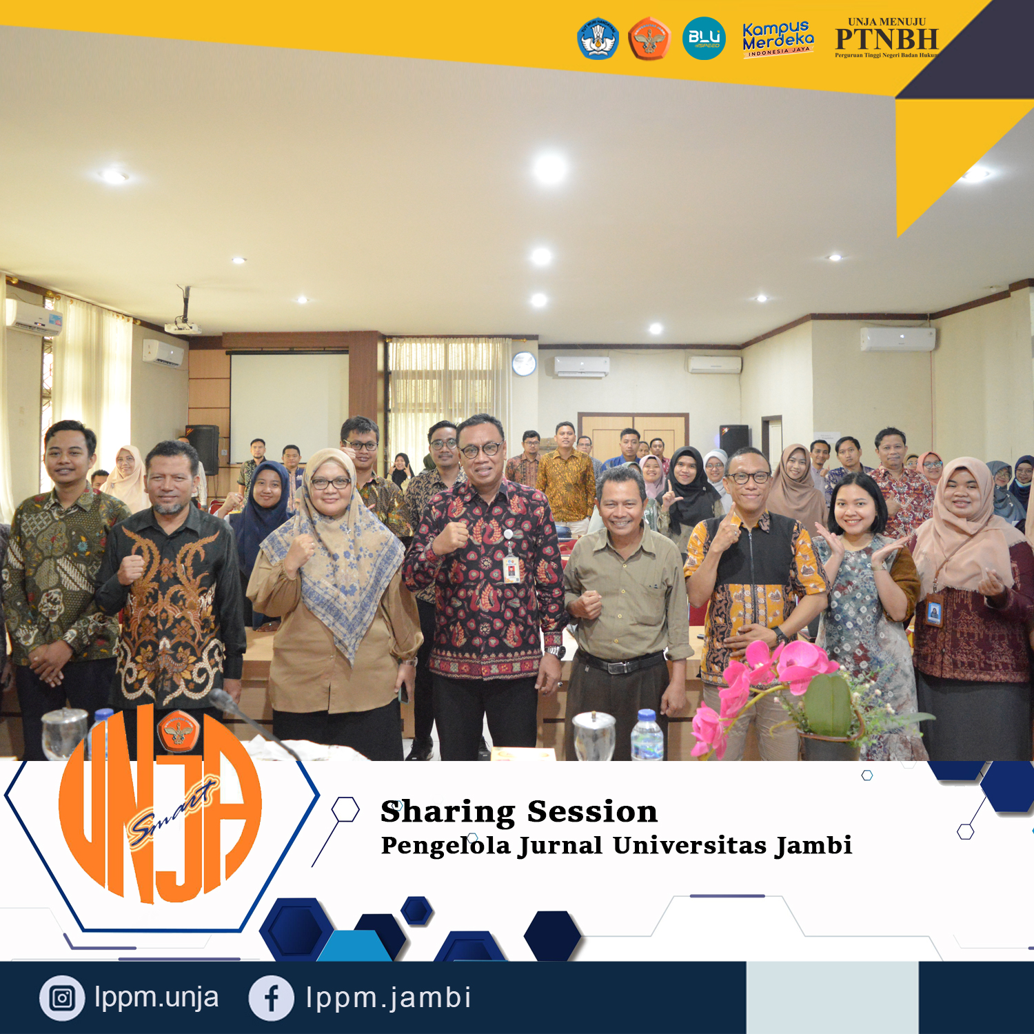 SHARING SESSION Pengelola Jurnal Universitas Jambi Tahun 2023 – LPPM