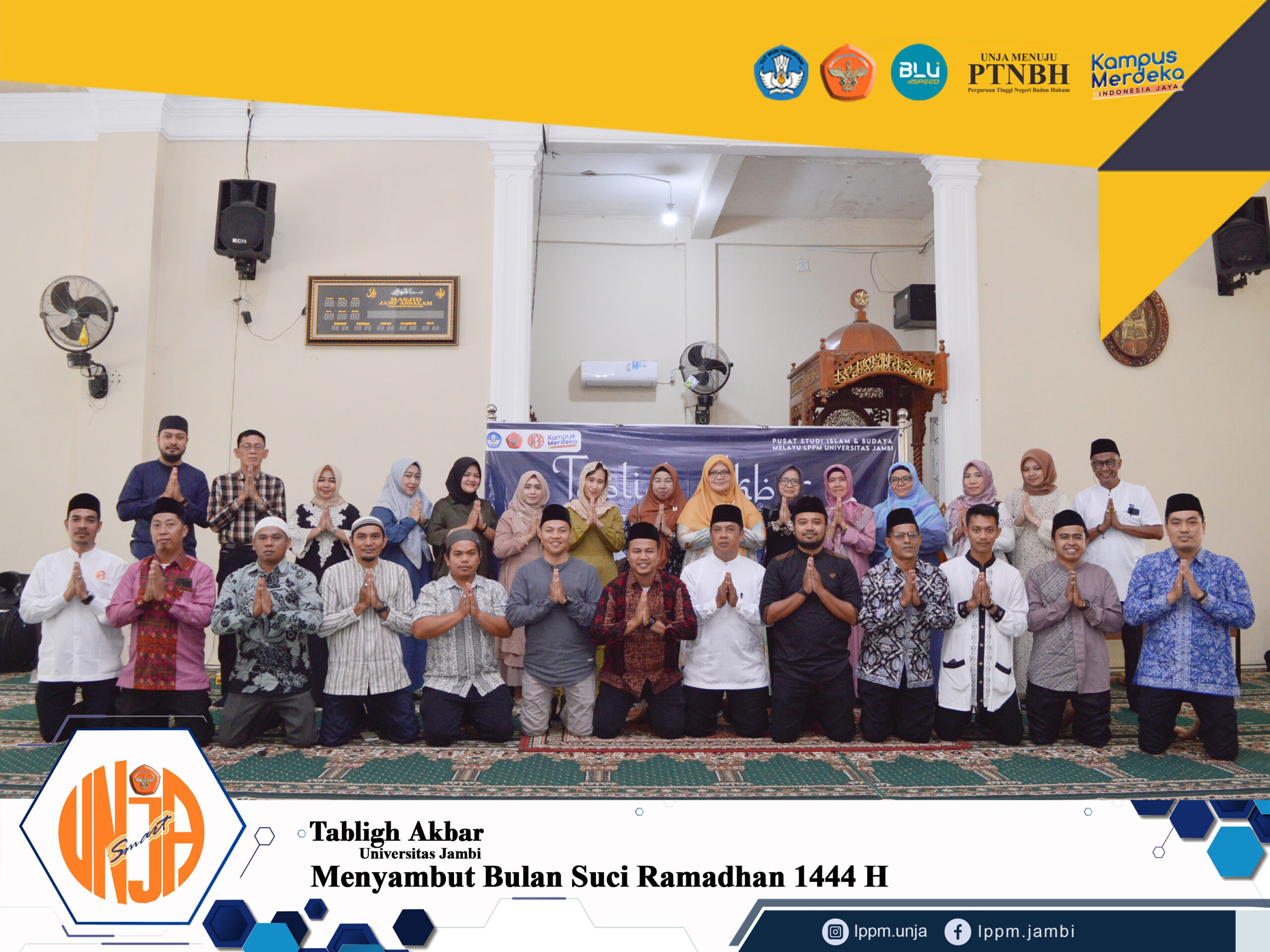 Tabligh Akbar Universitas Jambi Menyambut Bulan Suci Ramadhan 1444 H