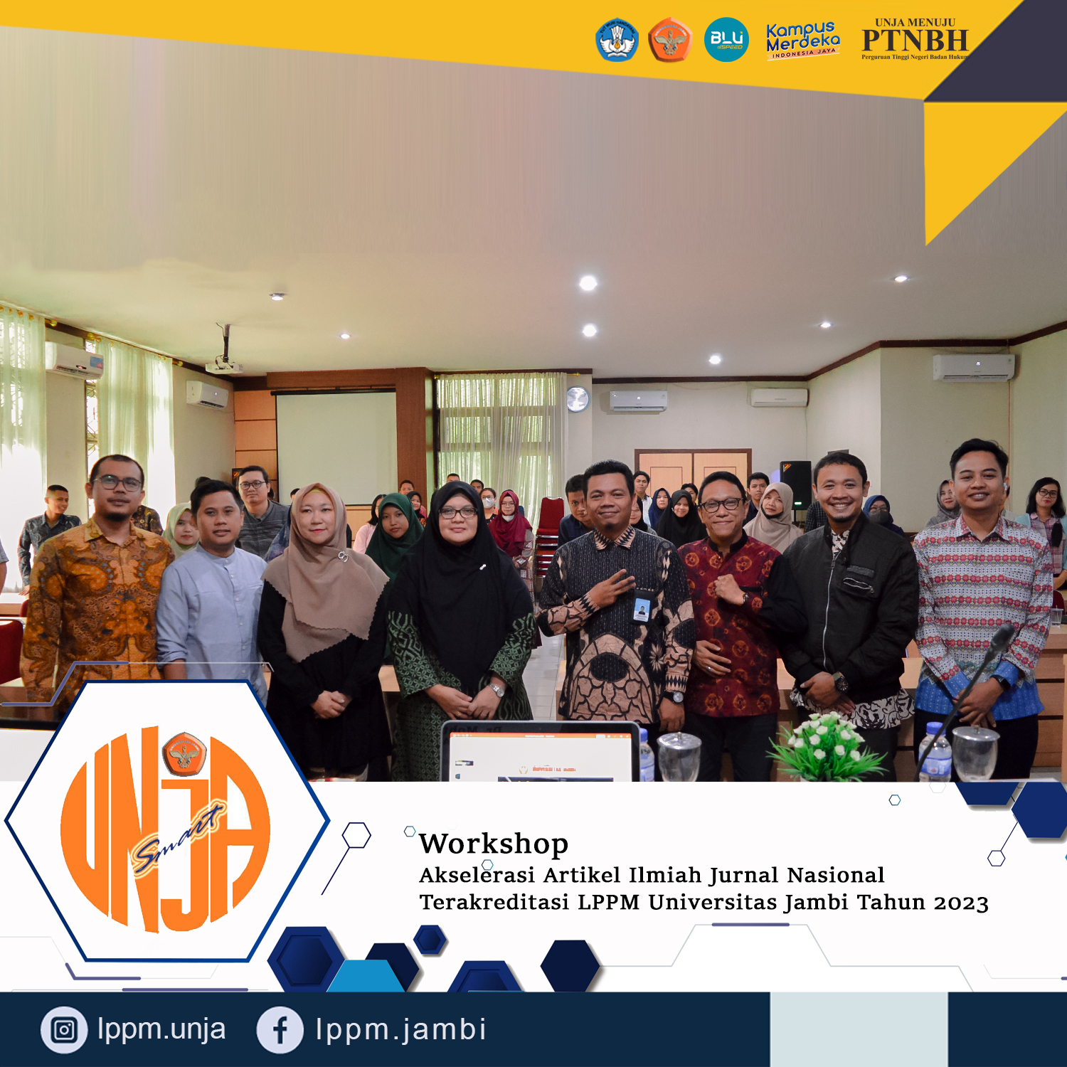 Workshop Akselerasi Artikel Ilmiah Jurnal Internasional Terakreditasi LPPM Universitas Jambi tahun 2023